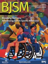 British Journal of Sports Medicine: 58 (6)